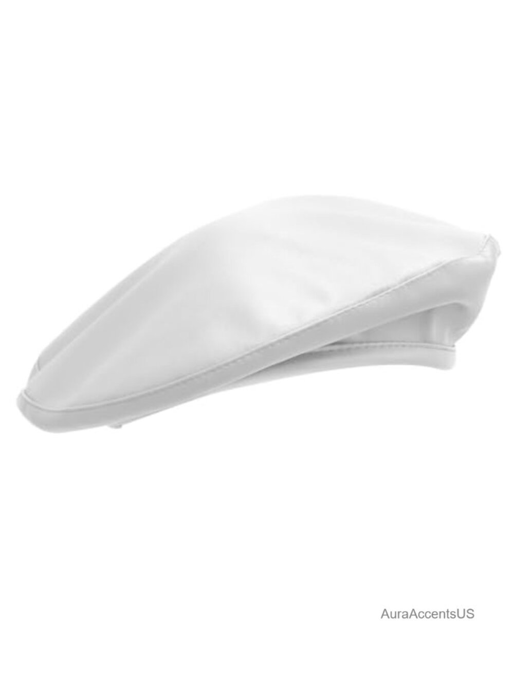 Faux Leather French Beret Hat Classic Solid Newsboy Cap